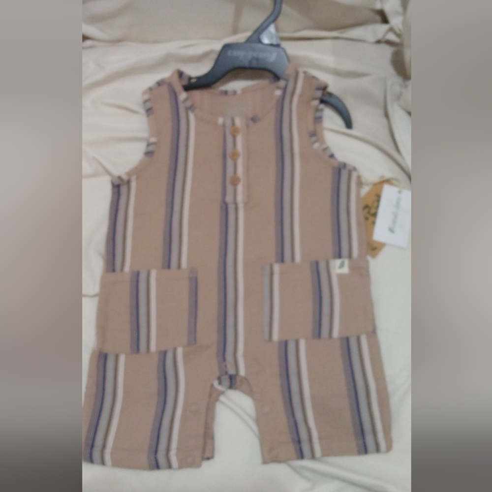 easy-peasy Tank Rompers Stripe